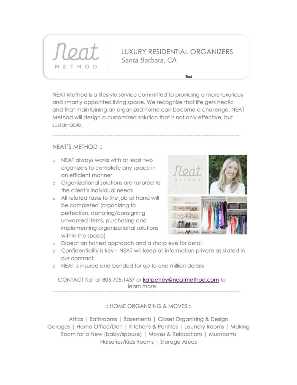 Neat Method Luxury Residential Organizers Santa Barbara Design Center