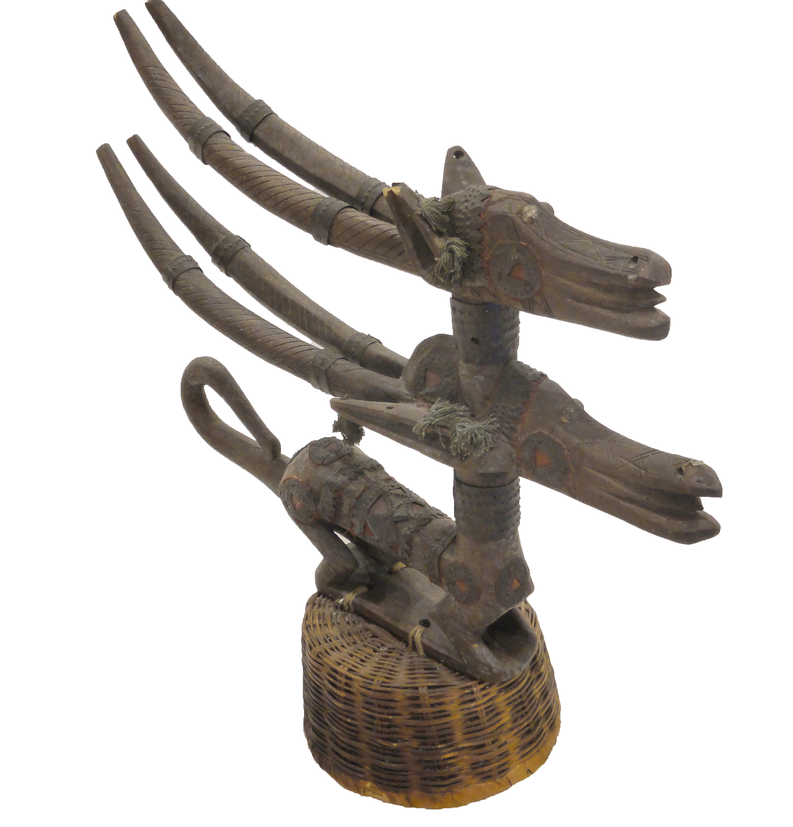 Ceremonial African Hat bambara antelope chiwara santa barbara design center african art 33292-