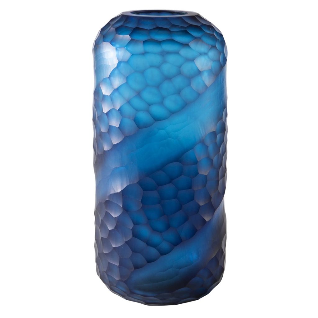 SM Blue Swoop Vase