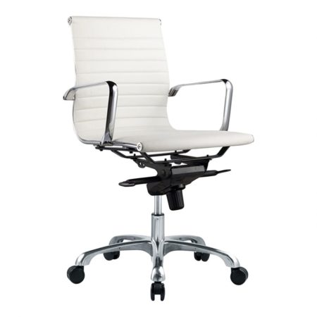 Ozzie Low Back Office Chair - White santa barbara design center -