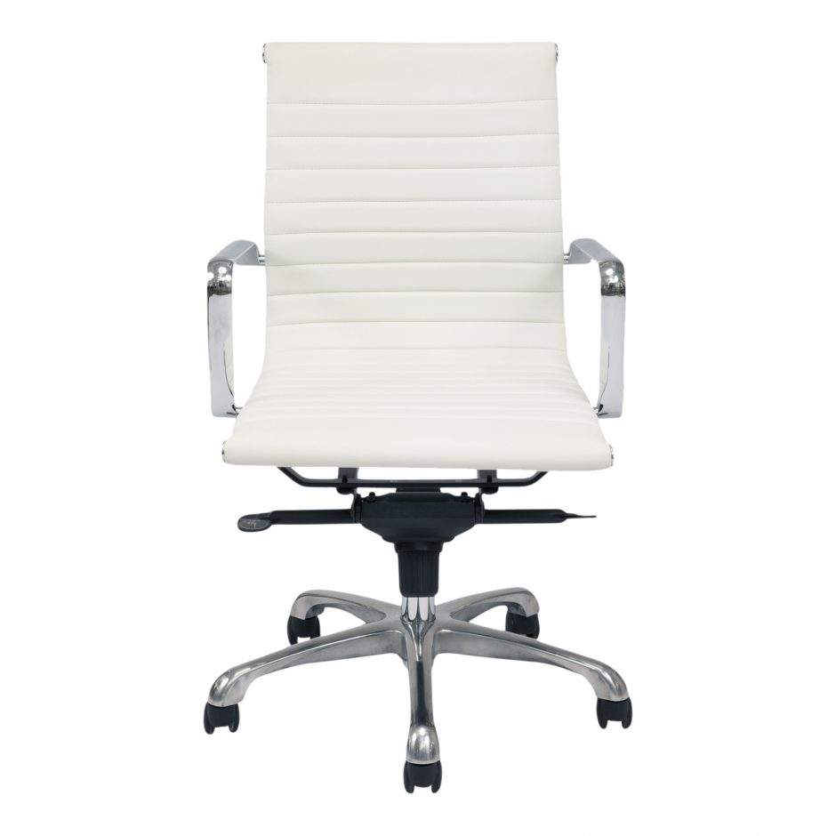 Ozzie Low Back Office Chair - White santa barbara design center -