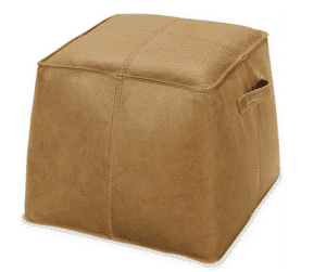 Damian Leather Ottoman