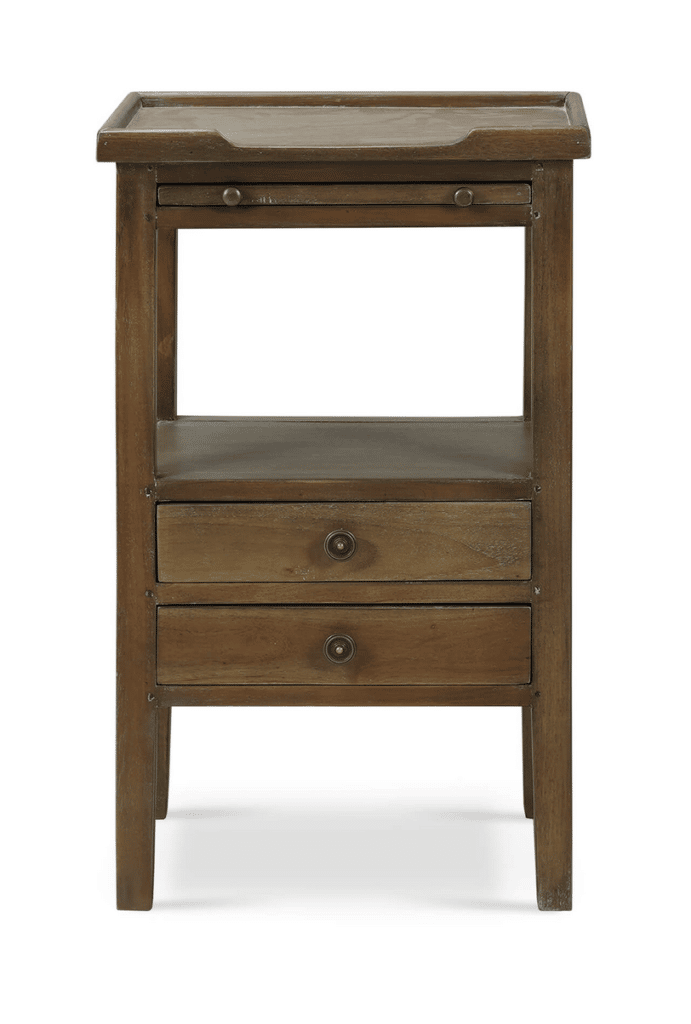 Elli 2 Drawer Side Table w:Pull Out-santabarbaradesigncenter
