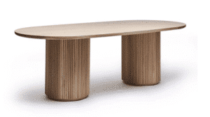 Laurel Oval Dining Table - Saddle